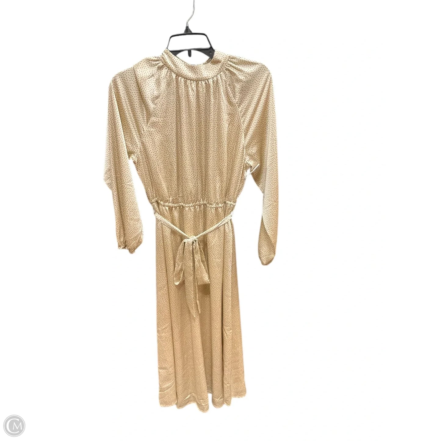 Dress Casual Midi By Loft In Polkadot Pattern, Size: M