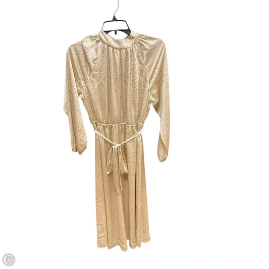 Dress Casual Midi By Loft In Polkadot Pattern, Size: M