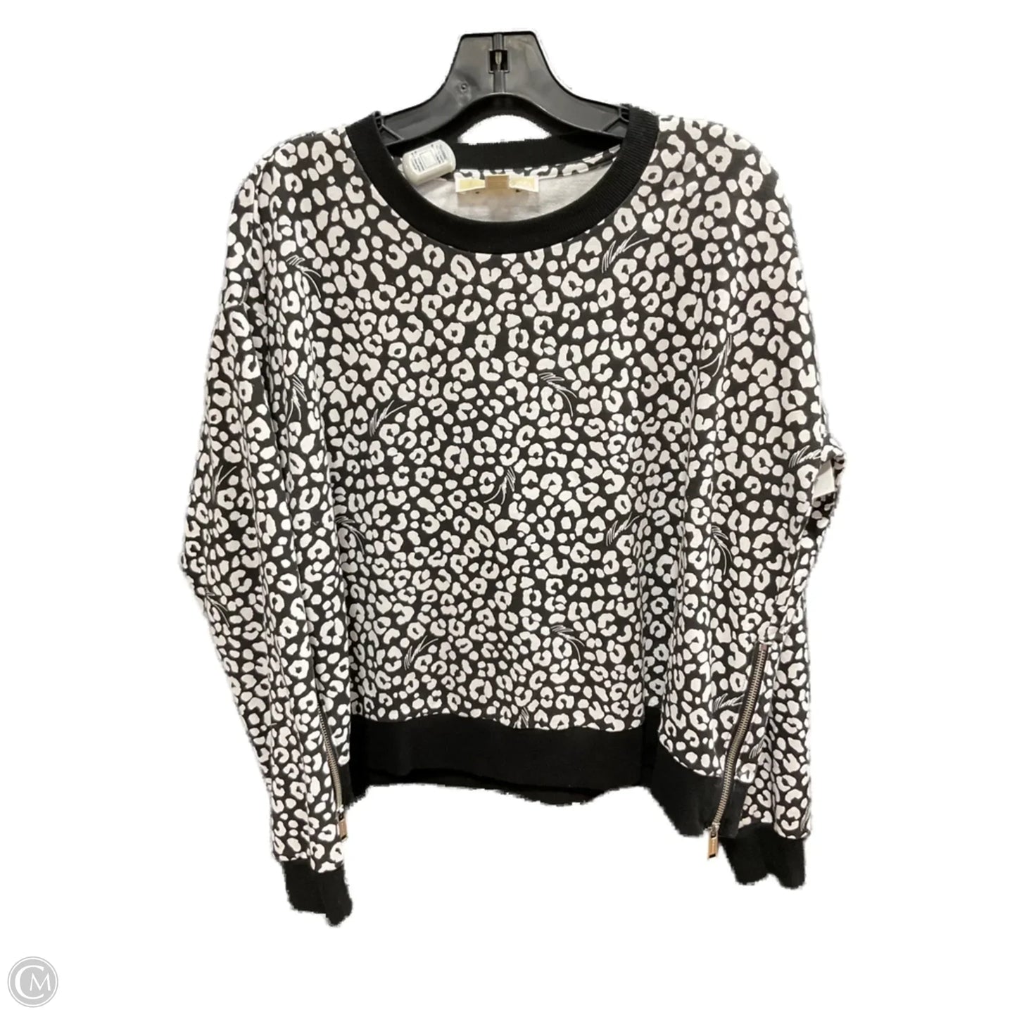 Sweatshirt Crewneck By Michael By Michael Kors In Animal Print, Size: L