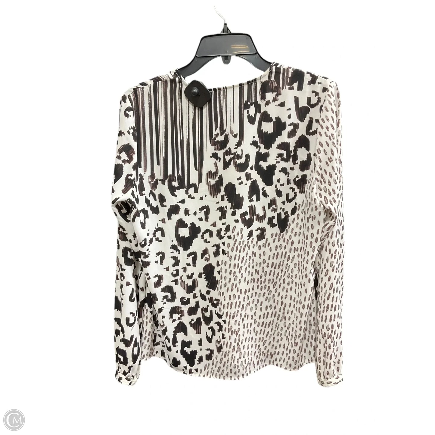 Top Long Sleeve By Cabi In Animal Print, Size: S