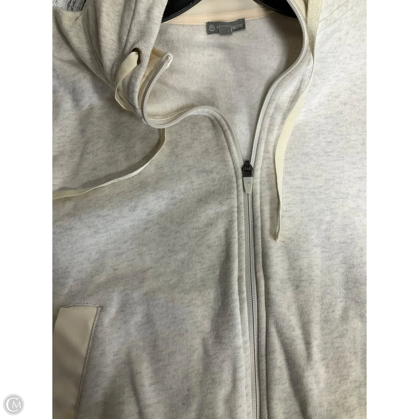 Athletic Jacket By Talbots In Cream, Size: Lp