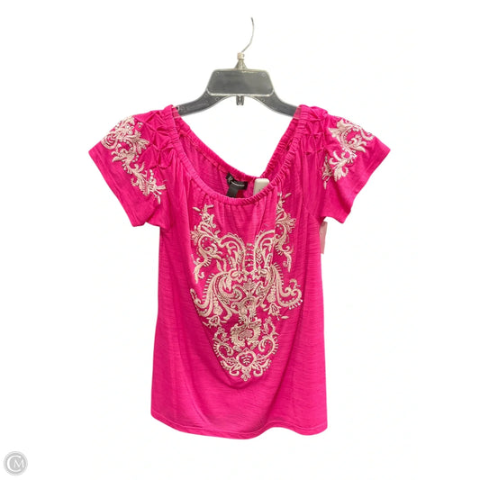 Top Short Sleeve By Inc In Pink, Size: Xs