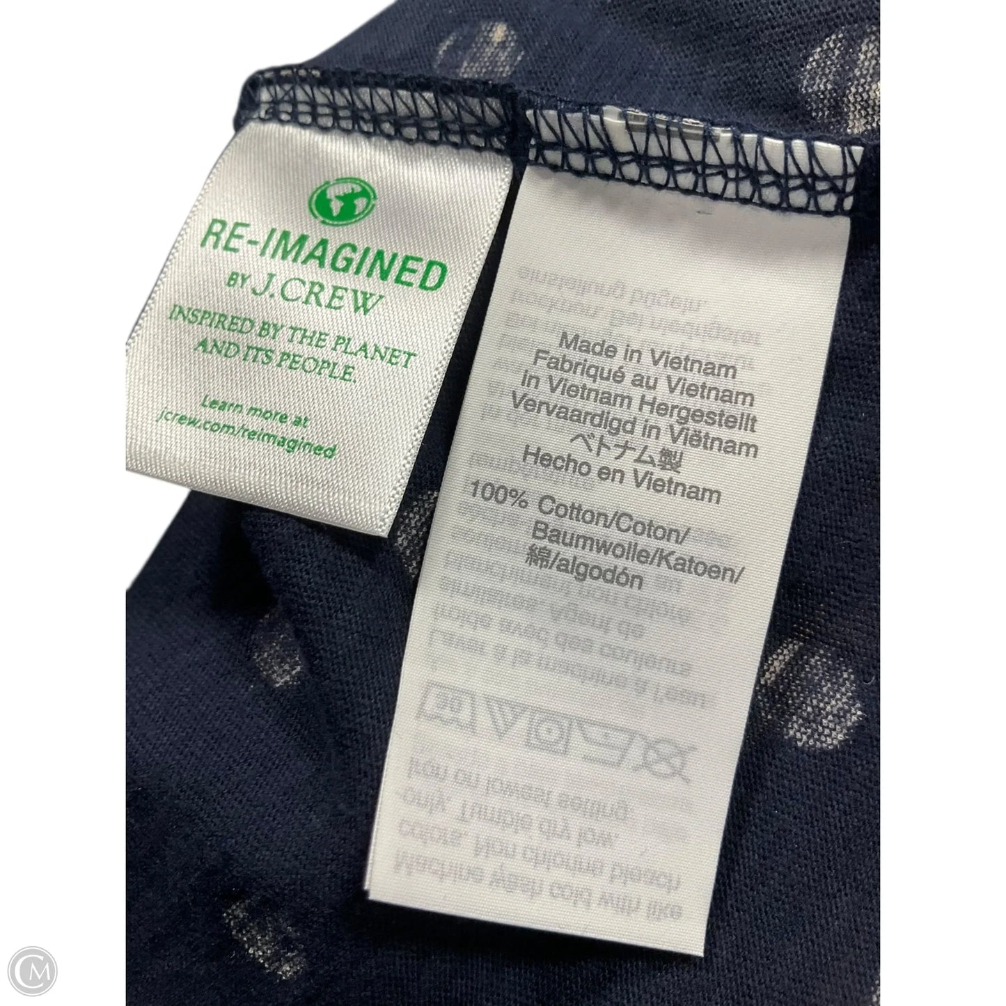 Top Short Sleeve By J. Crew In Navy, Size: S