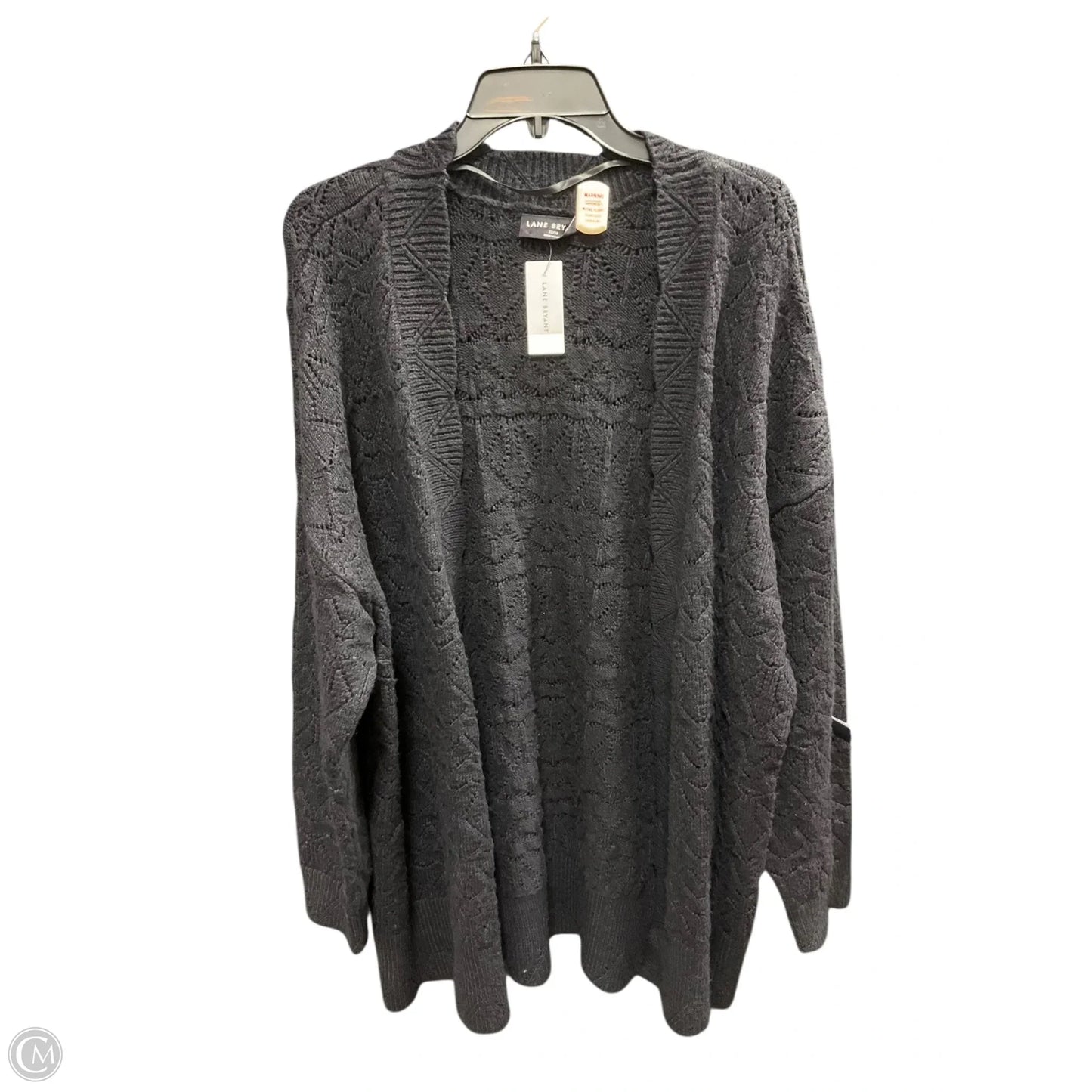 Sweater Cardigan By Lane Bryant In Black, Size: Xxl
