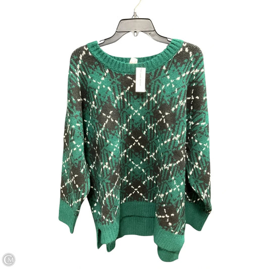 Sweater By Lane Bryant In Green, Size: Xl