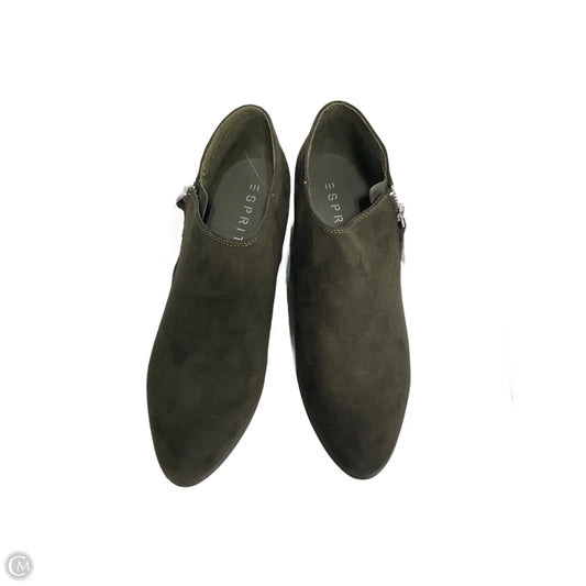 Boots Ankle Flats By Esprit In Green, Size: 8