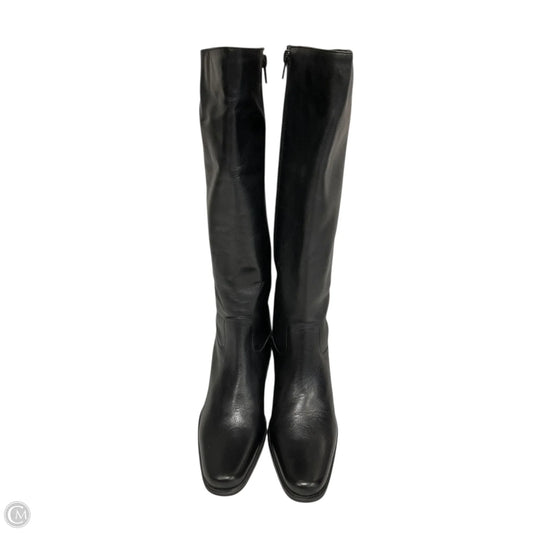Boots Knee Heels By Clothes Mentor In Black, Size: 7.5