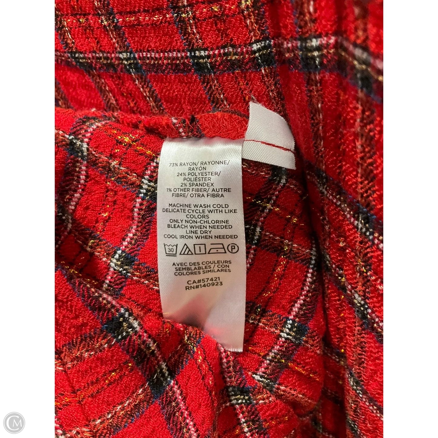 Dress Casual Short By Loft In Plaid Pattern, Size: S