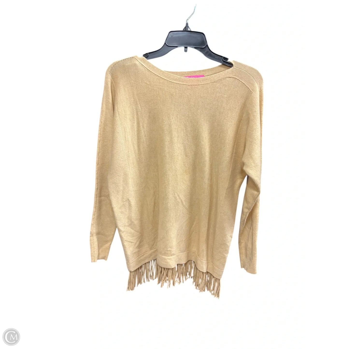 Top Long Sleeve Designer By Lilly Pulitzer In Tan, Size: S