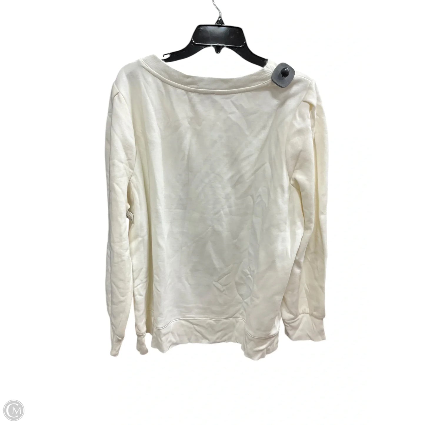 Sweatshirt Crewneck By Talbots In Cream, Size: 2x