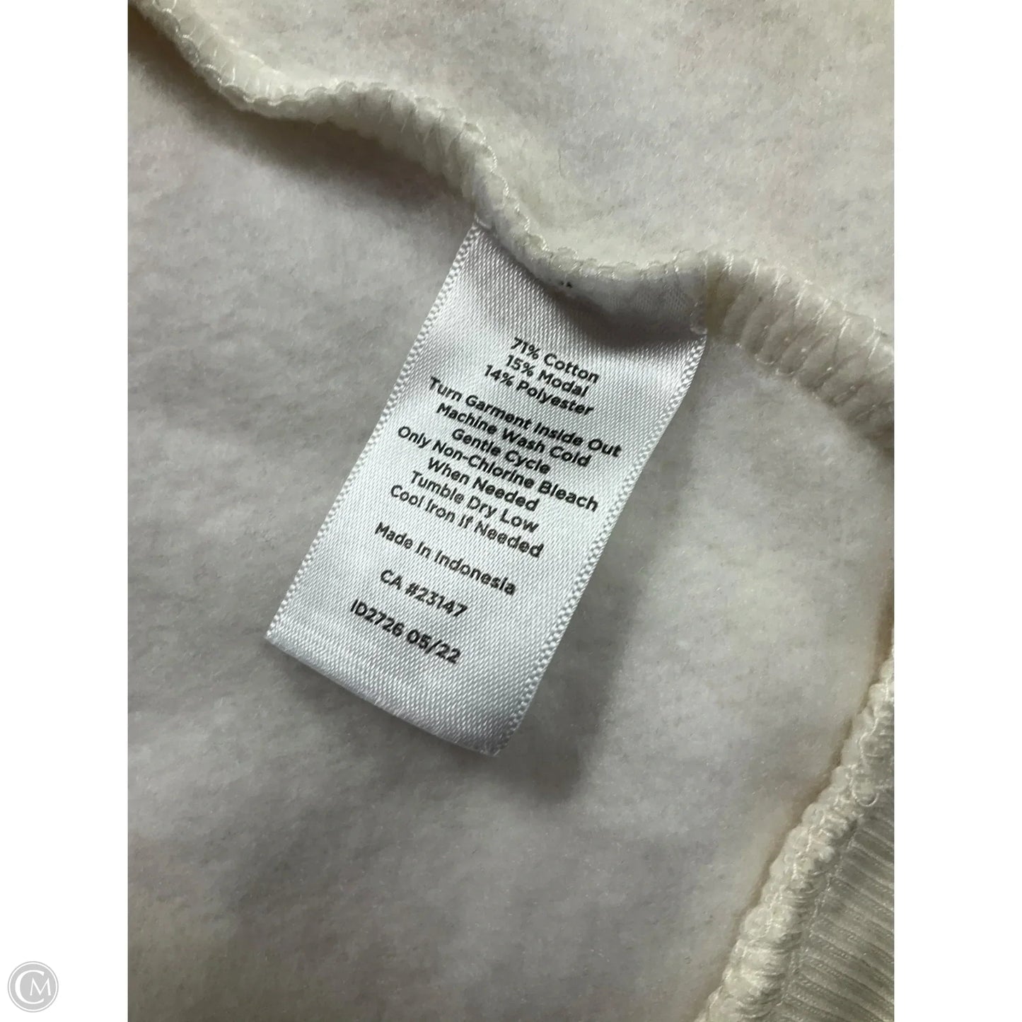 Sweatshirt Crewneck By Talbots In Cream, Size: 2x