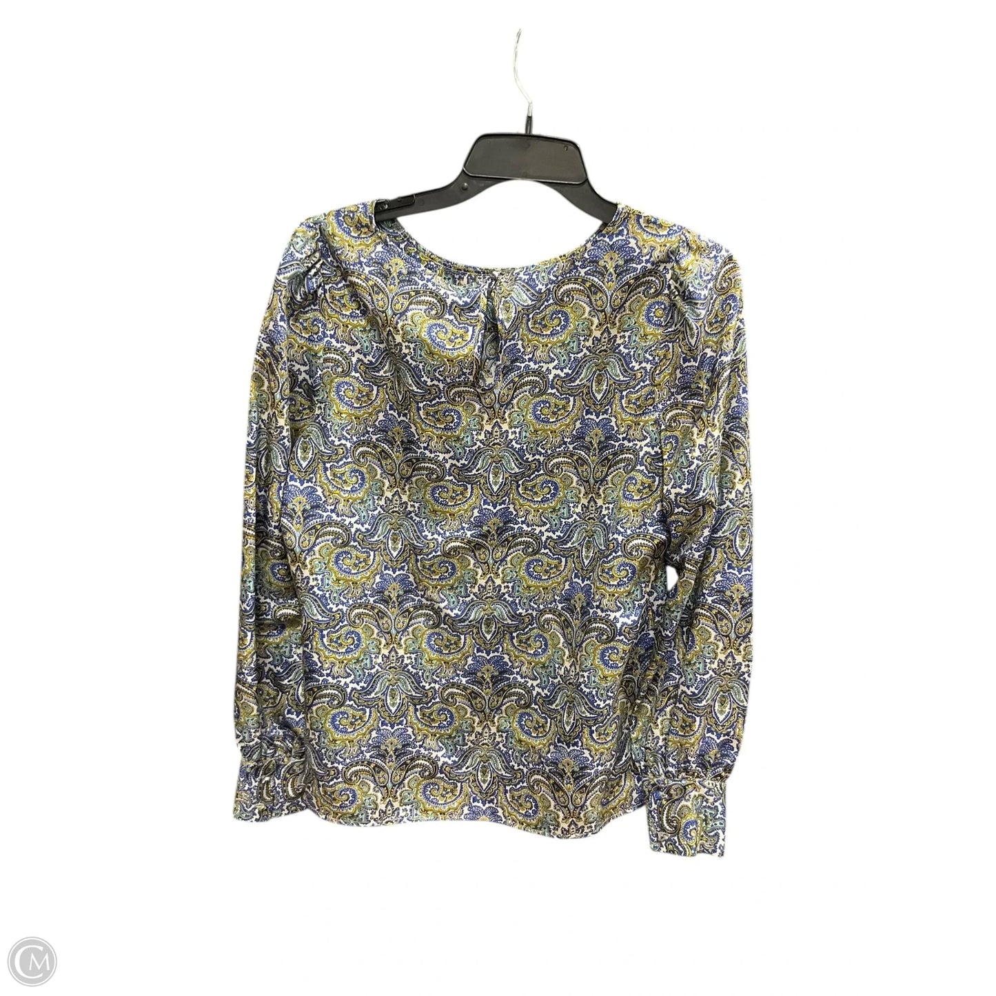 Top Long Sleeve By J. Crew In Paisley Print, Size: M