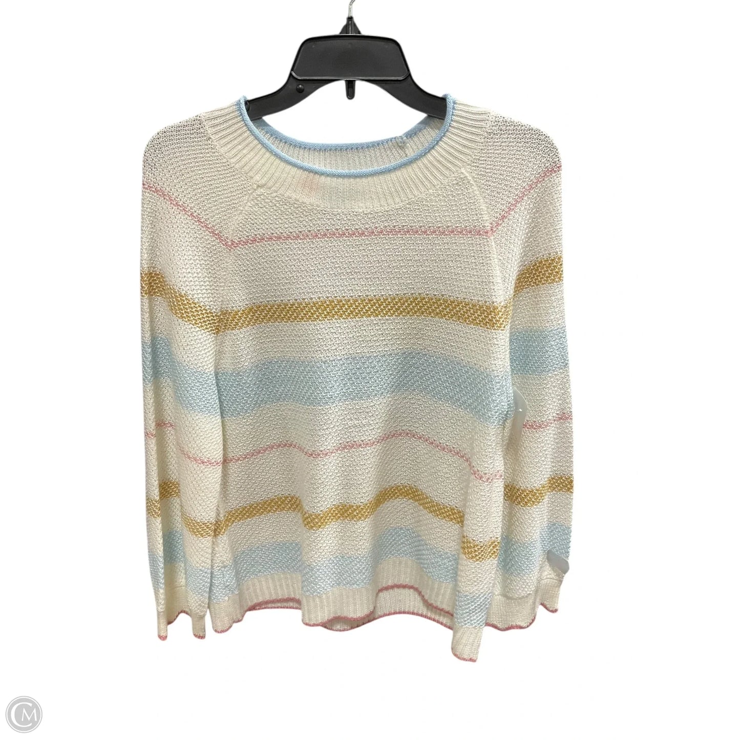 Sweater By Democracy In Striped Pattern, Size: M