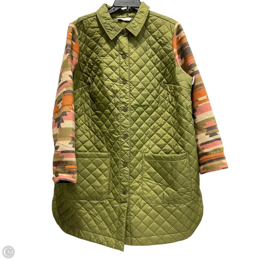 Jacket Puffer & Quilted By Clothes Mentor In Green, Size: 1x