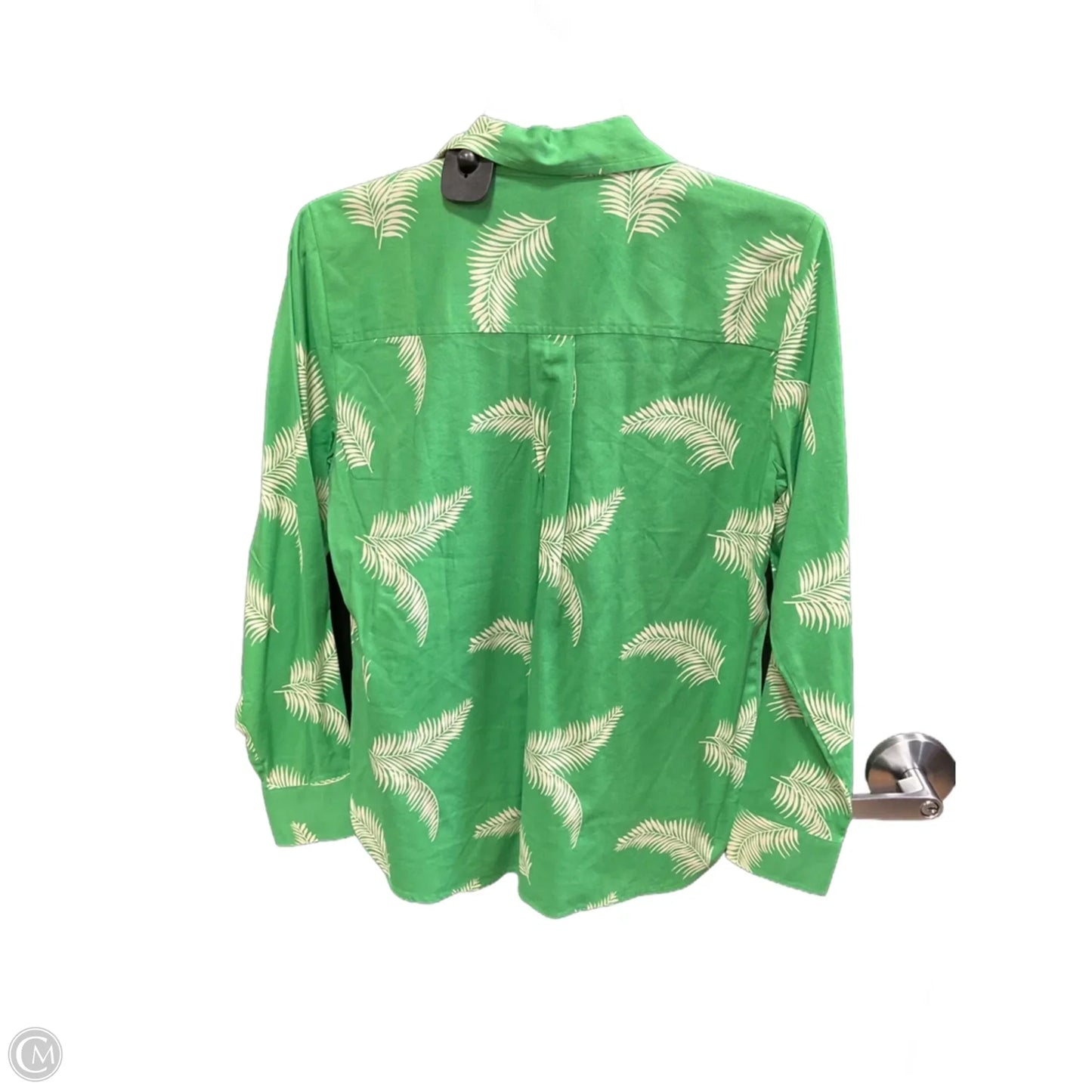 Blouse Long Sleeve By Loft In Green, Size: S