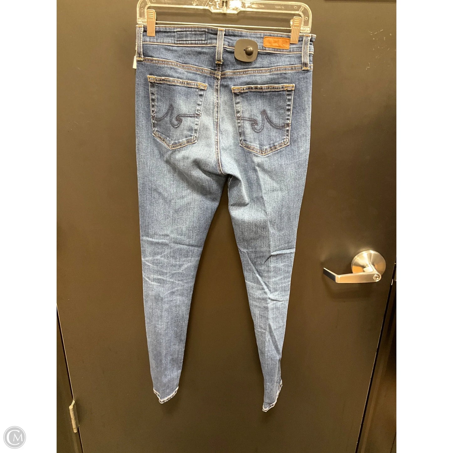 Jeans Skinny By Ag Jeans In Blue Denim, Size: 6