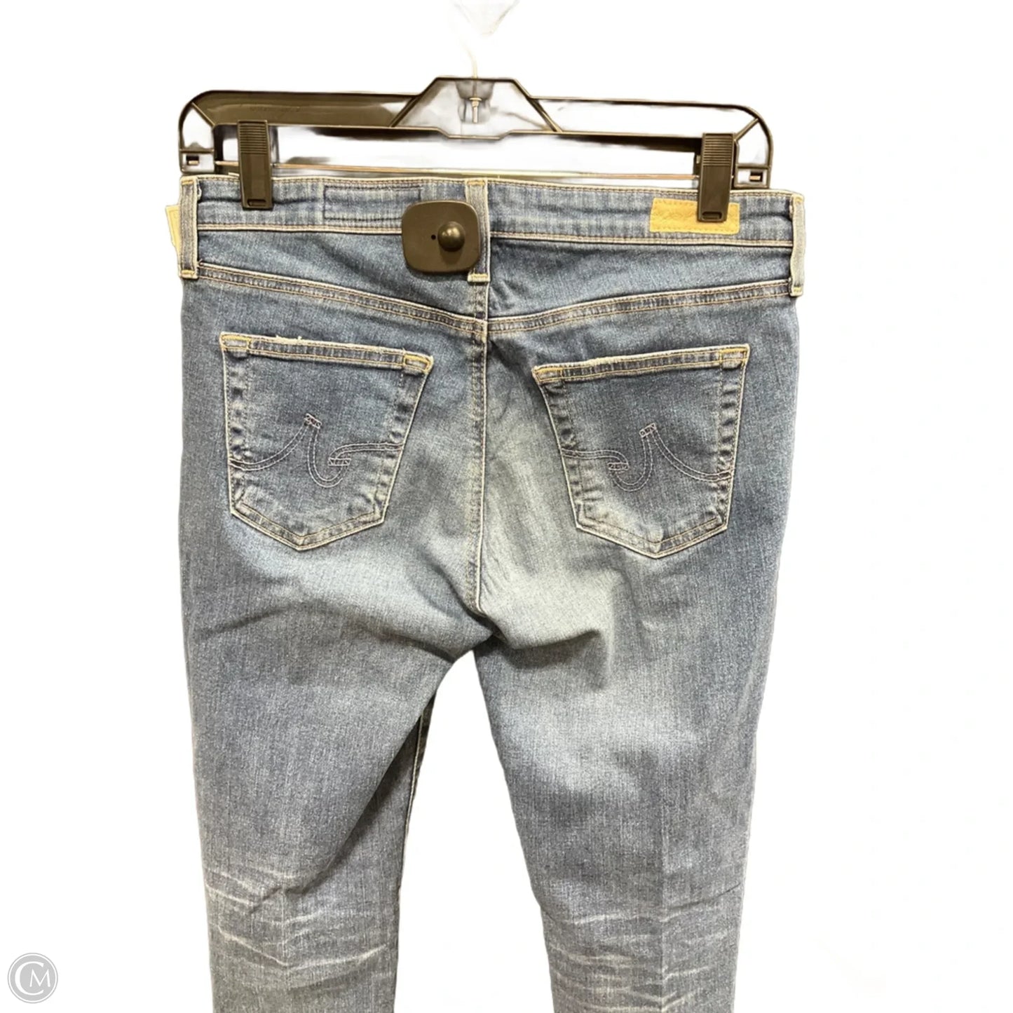 Jeans Skinny By Ag Jeans In Blue Denim, Size: 4