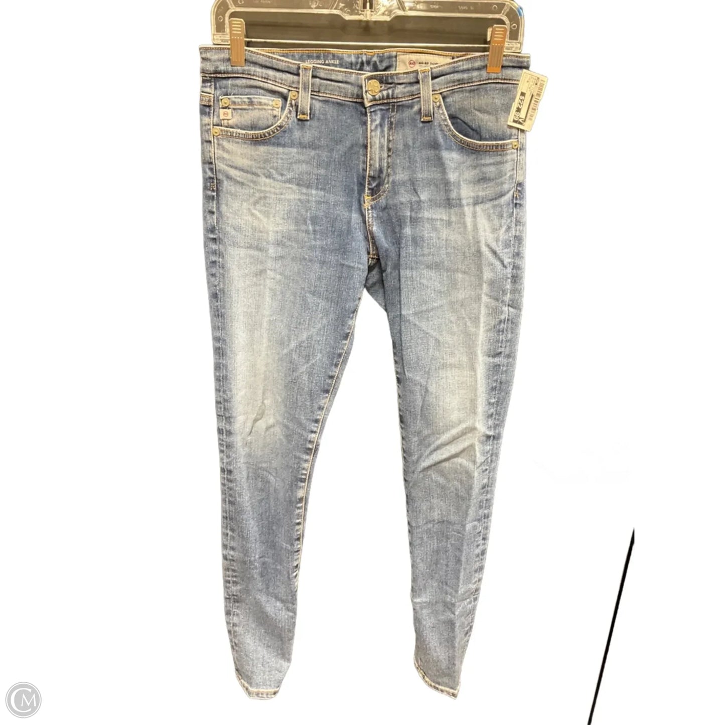 Jeans Skinny By Ag Jeans In Blue Denim, Size: 6