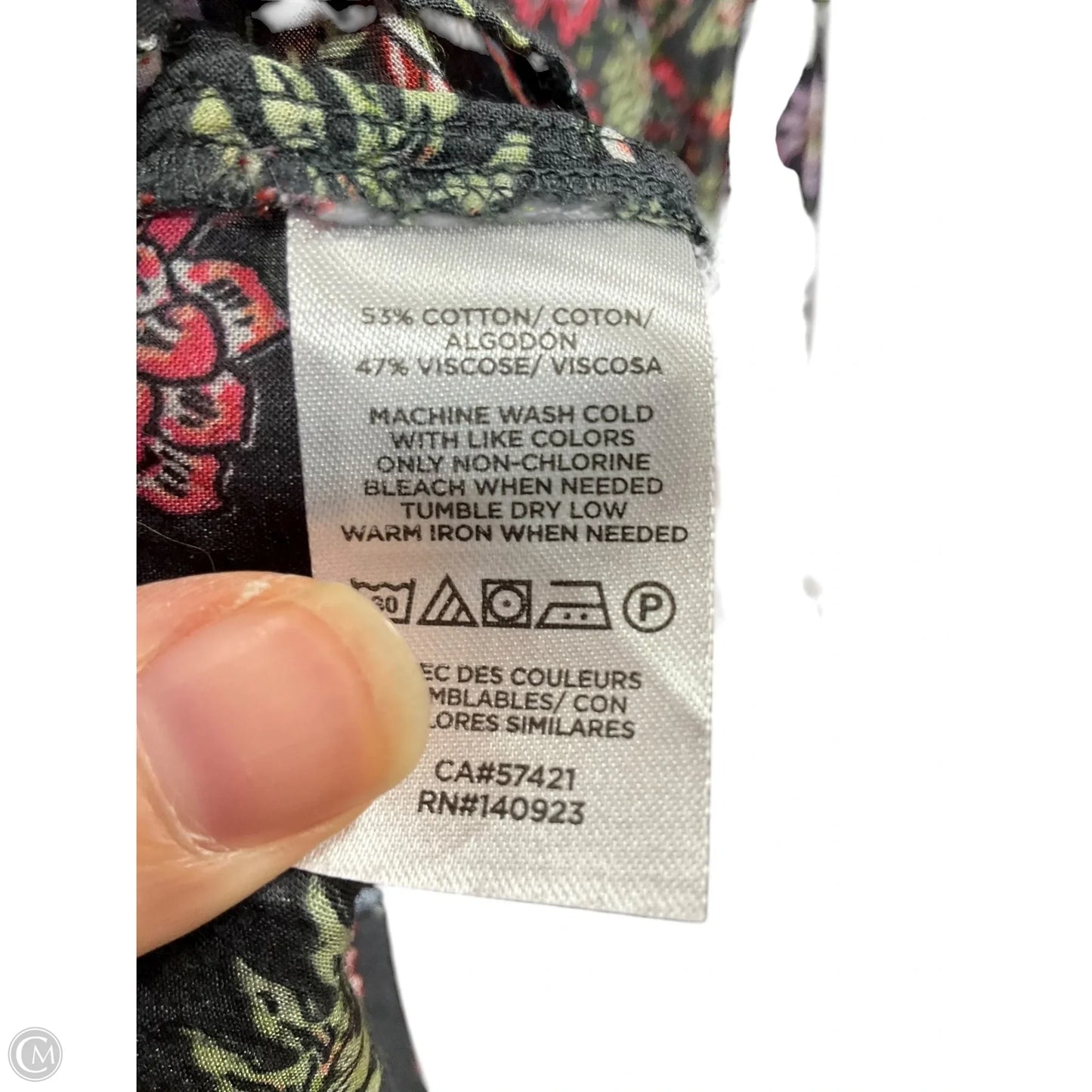 Top Long Sleeve By Loft In Floral Print, Size: S