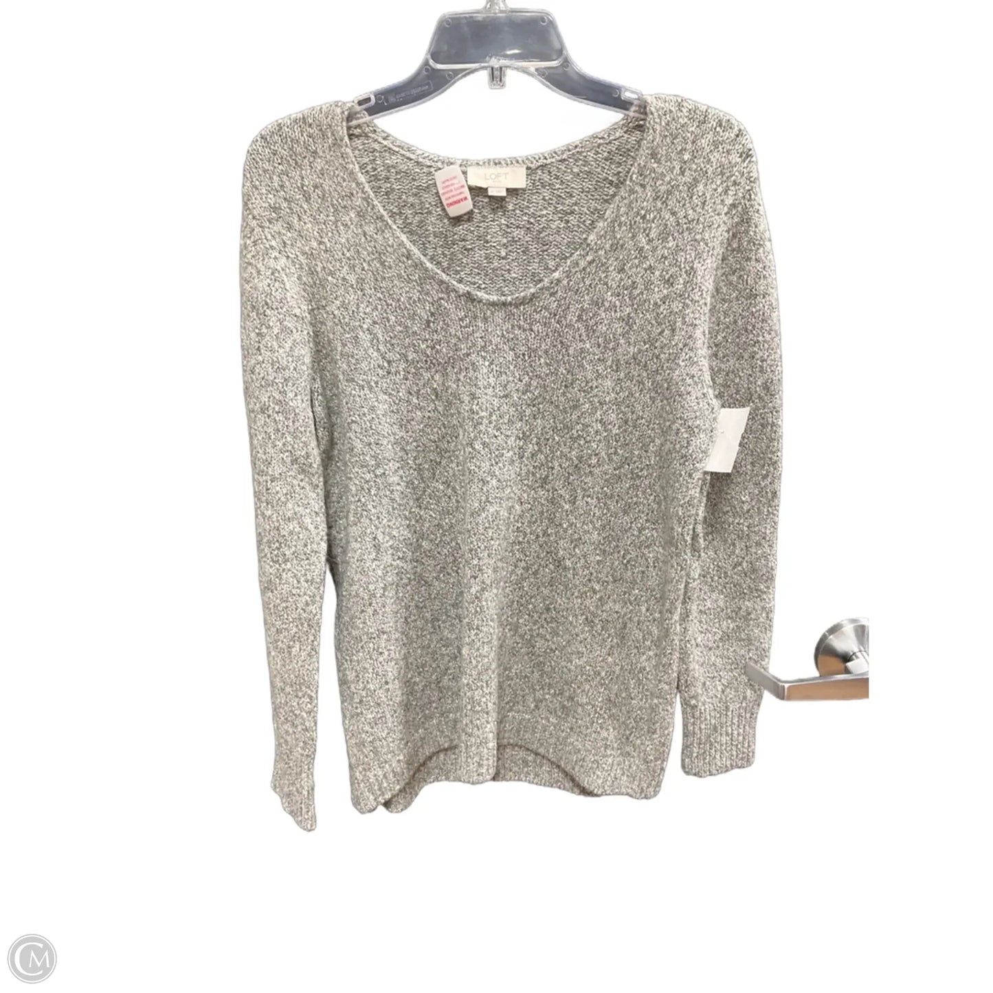 Sweater By Loft In Grey, Size: M