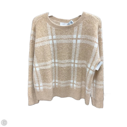 Sweater By Loft In Plaid Pattern, Size: M
