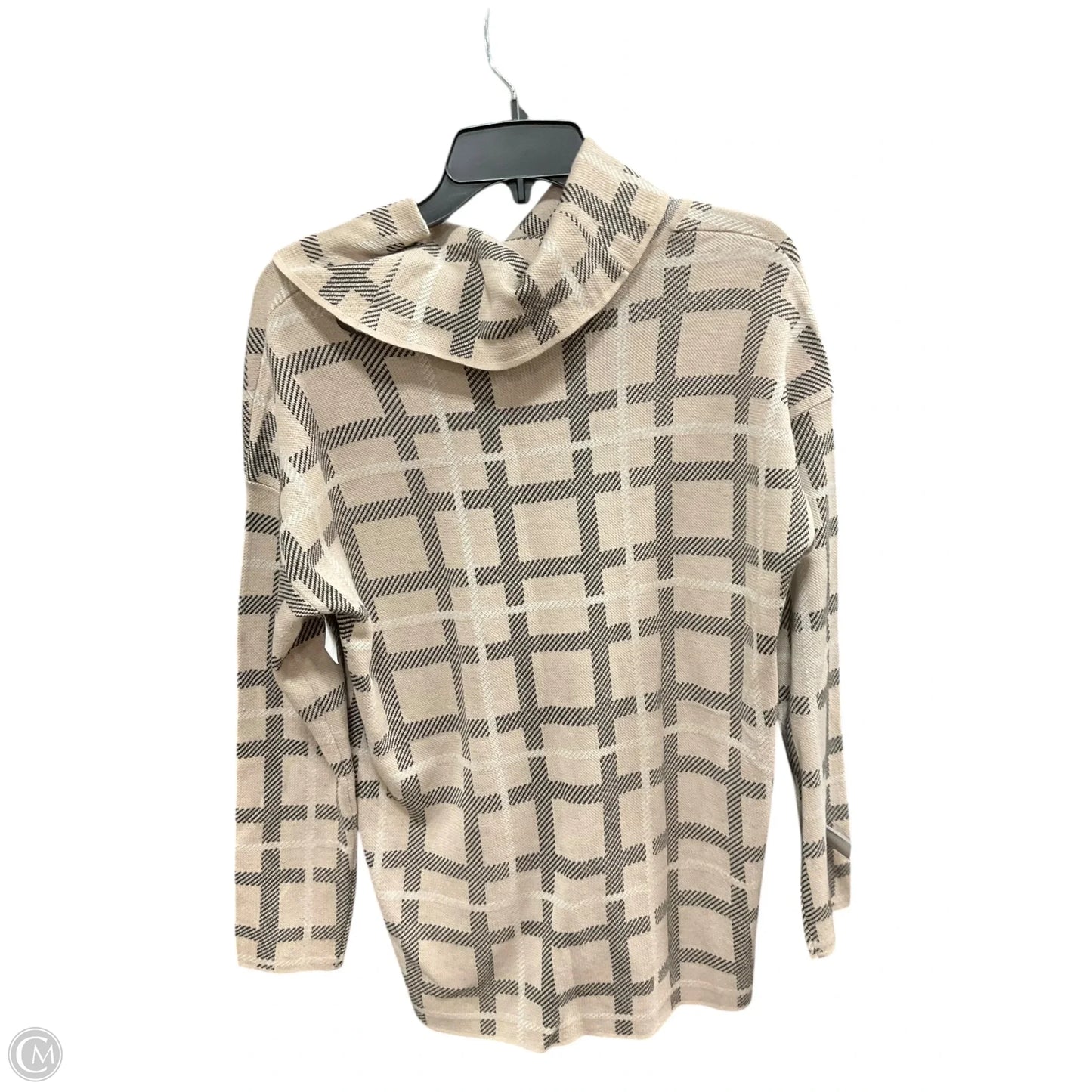Sweater By Calvin Klein In Tan & White, Size: M