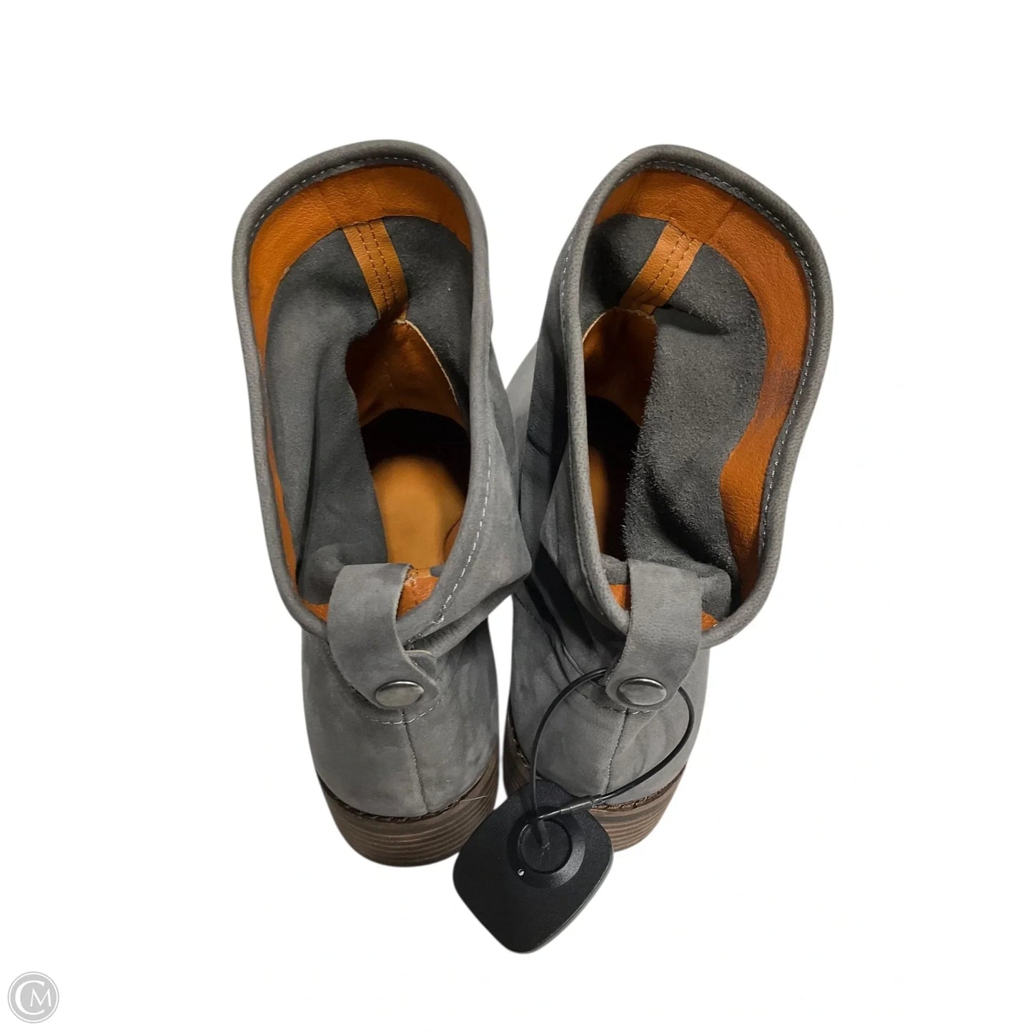 Boots Ankle Heels By Lucky Brand In Grey, Size: 10