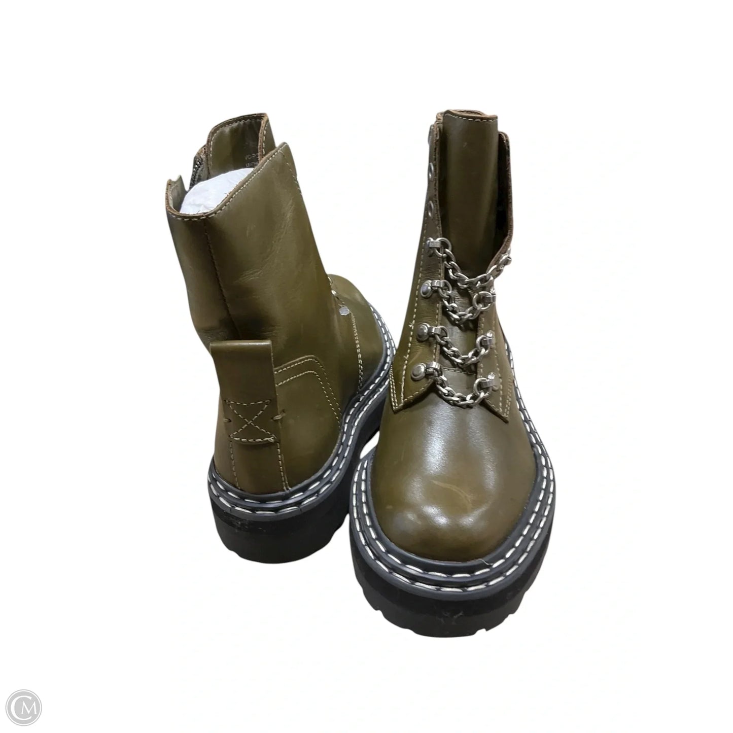 Boots Combat By Vince Camuto In Green, Size: 6.5