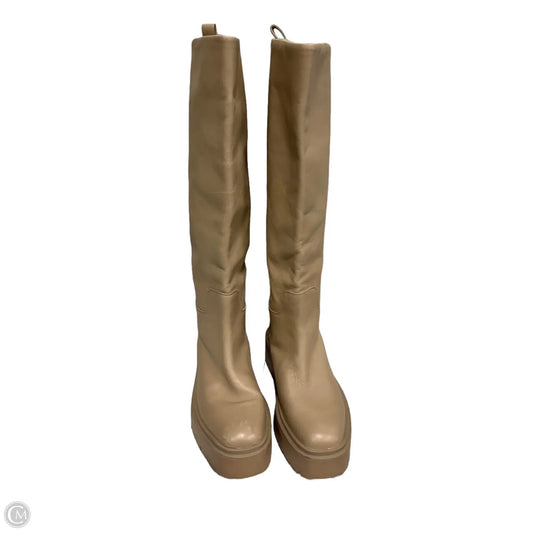 Boots Knee Heels By Sam Edelman In Tan, Size: 7