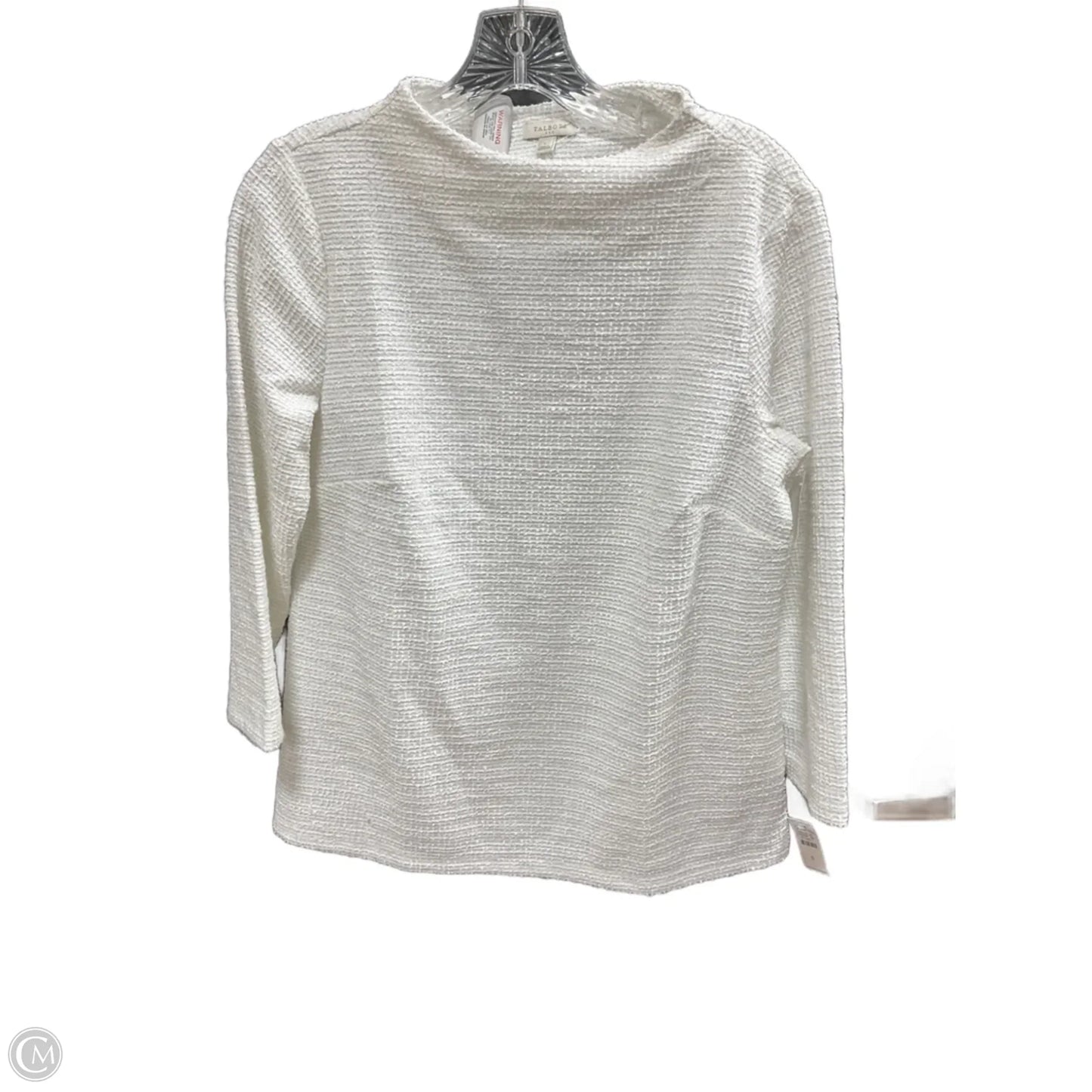 Top Long Sleeve By Talbots In White, Size: S