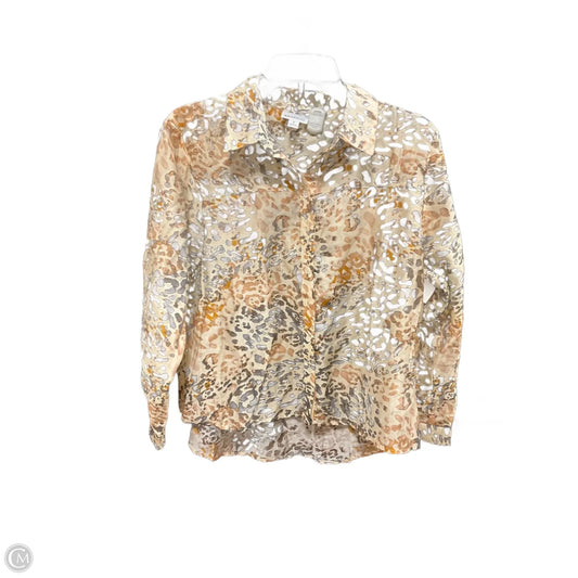 Blouse Long Sleeve By Bailey 44 In Animal Print, Size: S