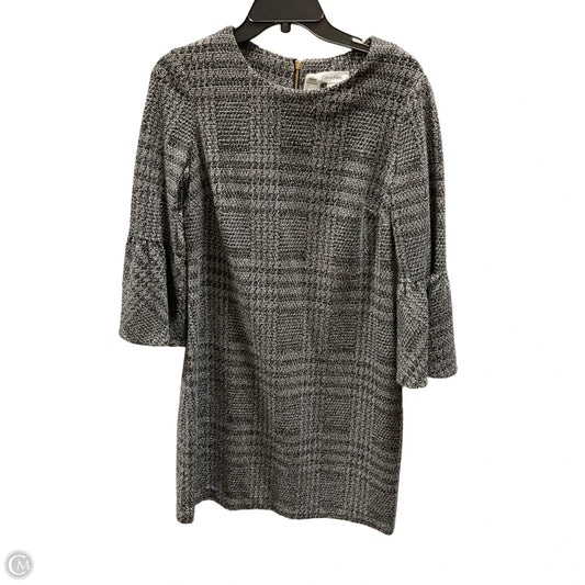 Dress Casual Midi By Calvin Klein In Plaid Pattern, Size: M