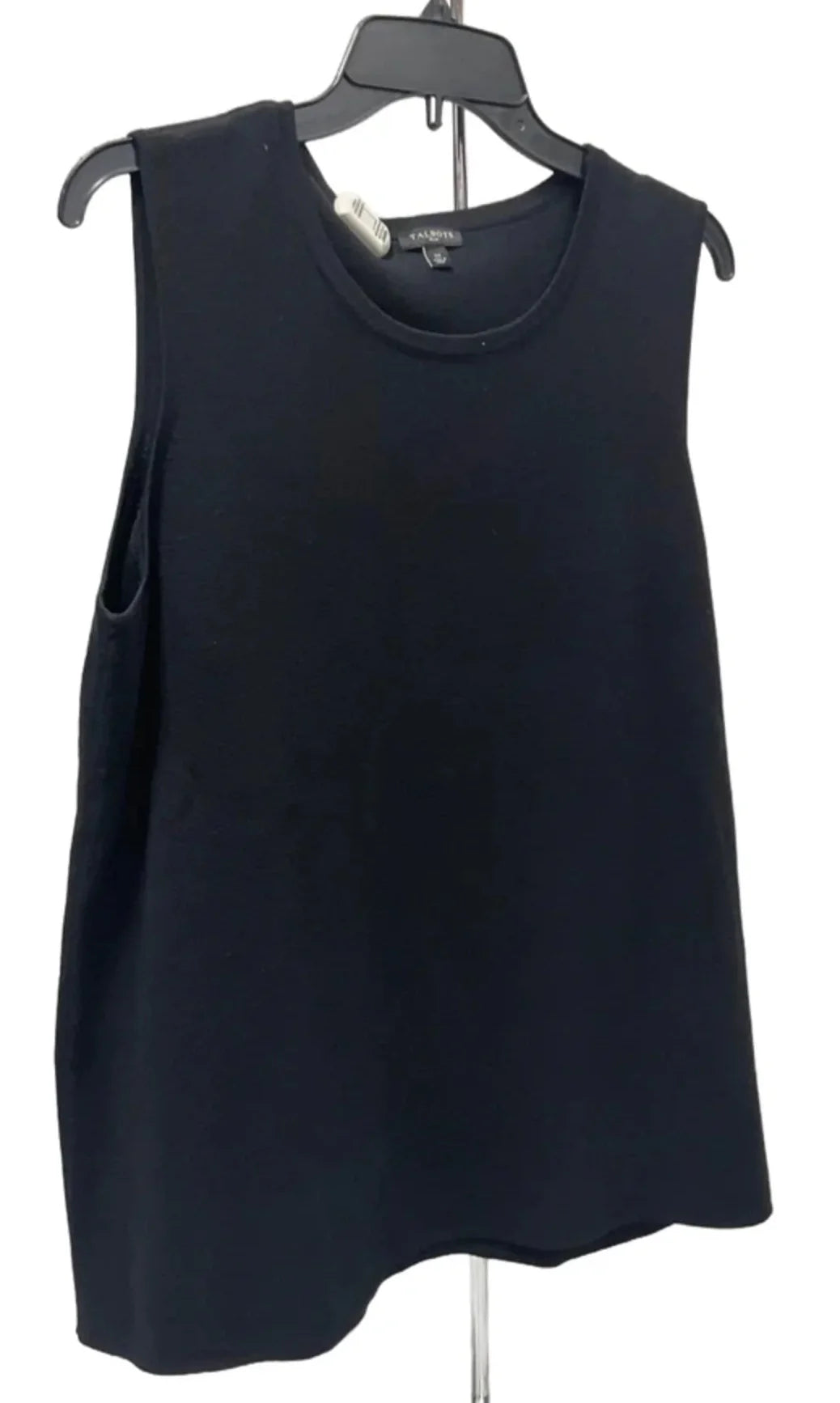 Top Sleeveless By Talbots In Black, Size: 1x