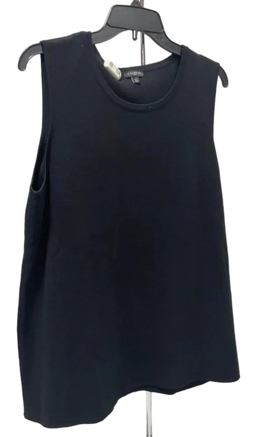 Top Sleeveless By Talbots In Black, Size: 1x
