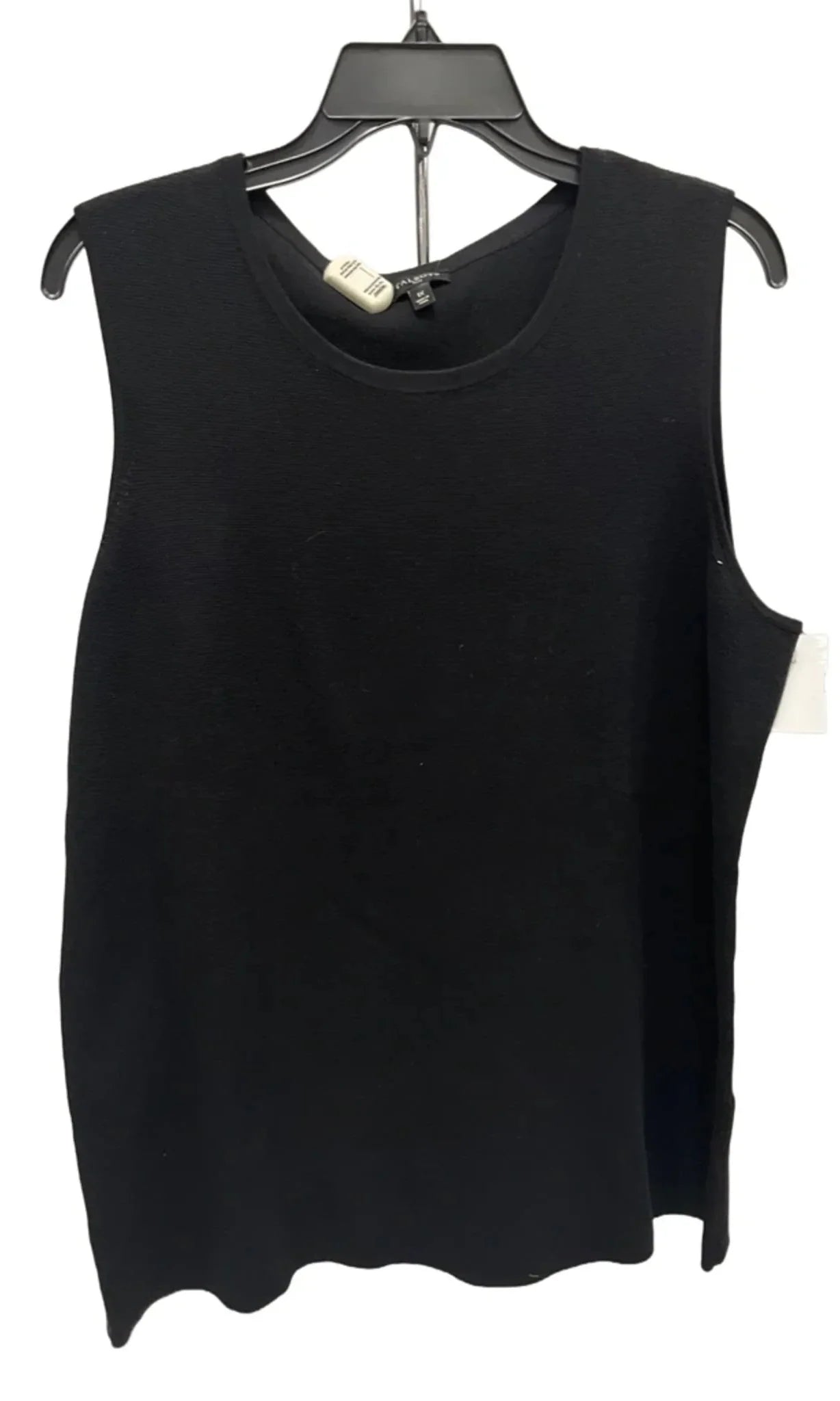 Top Sleeveless By Talbots In Black, Size: 1x