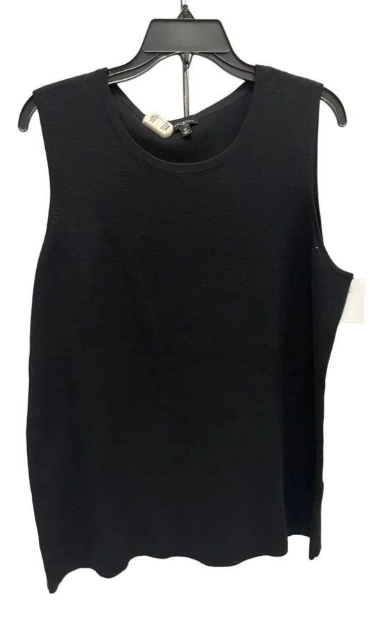 Top Sleeveless By Talbots In Black, Size: 1x