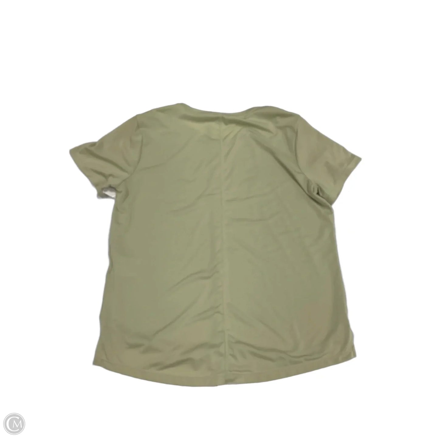 Athletic Top Short Sleeve By Nike In Green, Size: M