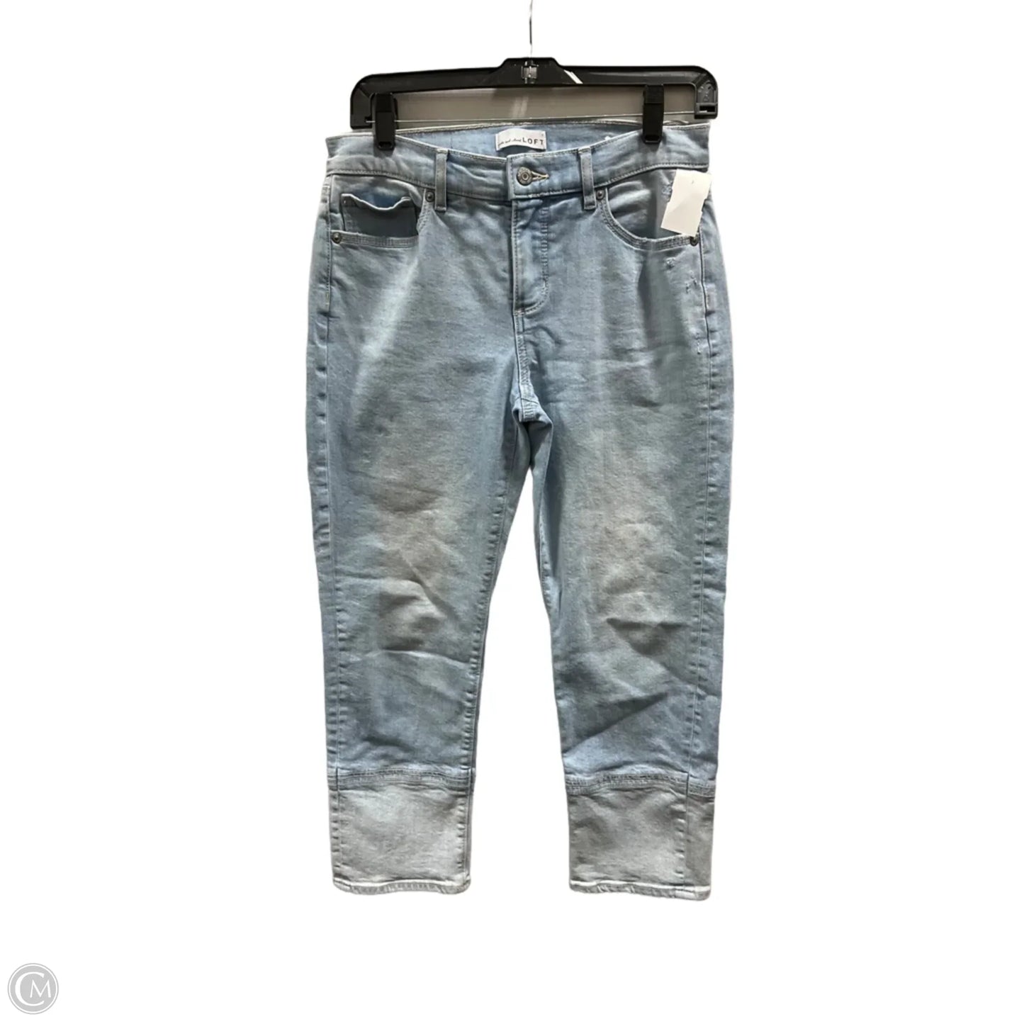 Jeans Straight By Loft In Blue Denim, Size: 2