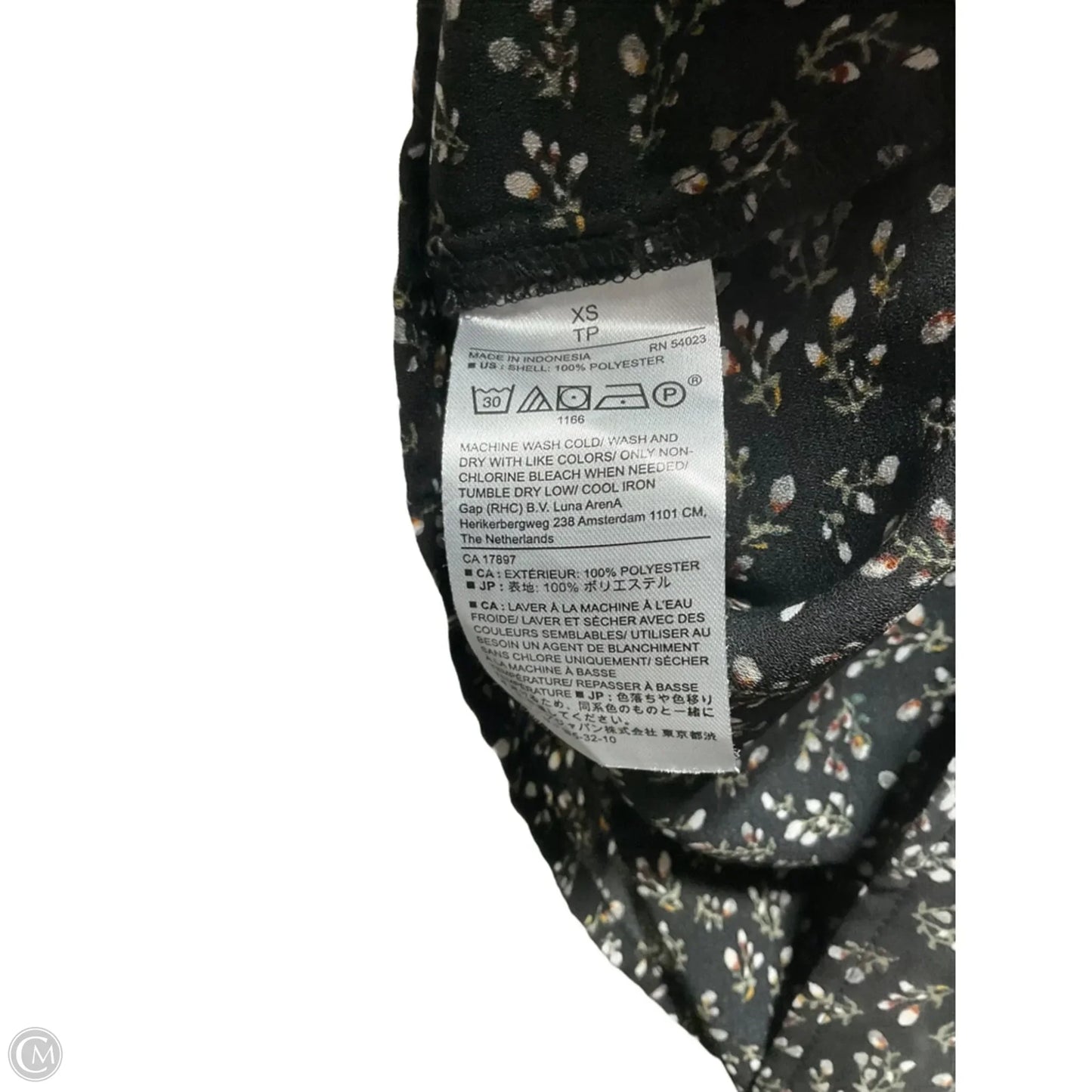 Top Long Sleeve By Banana Republic In Black, Size: Xs