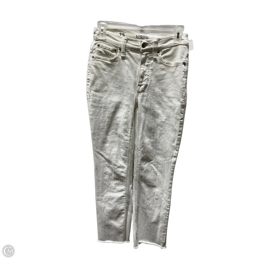 Jeans Cropped By J. Crew In White, Size: 2