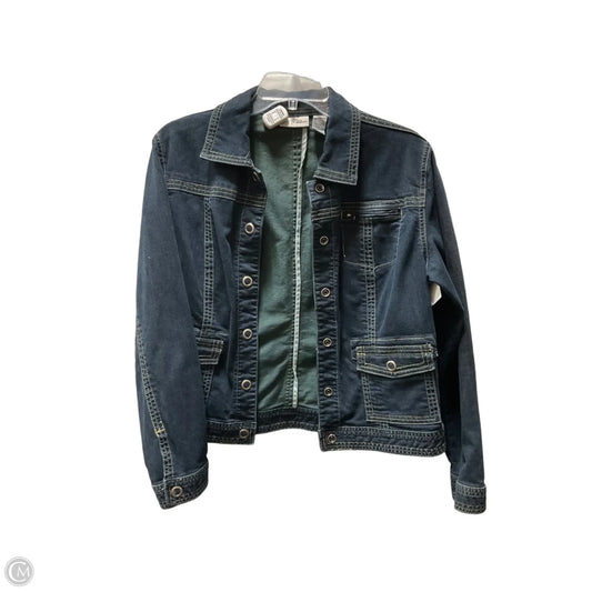 Jacket Denim By Chicos In Blue Denim, Size: S