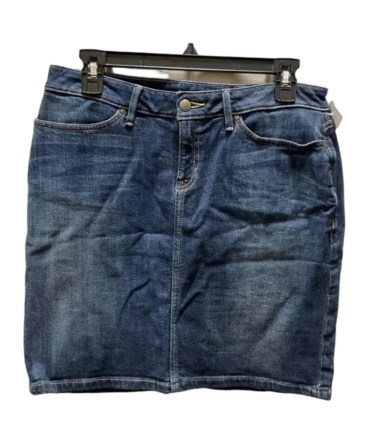 Skirt Mini & Short By Banana Republic In Blue Denim, Size: 6