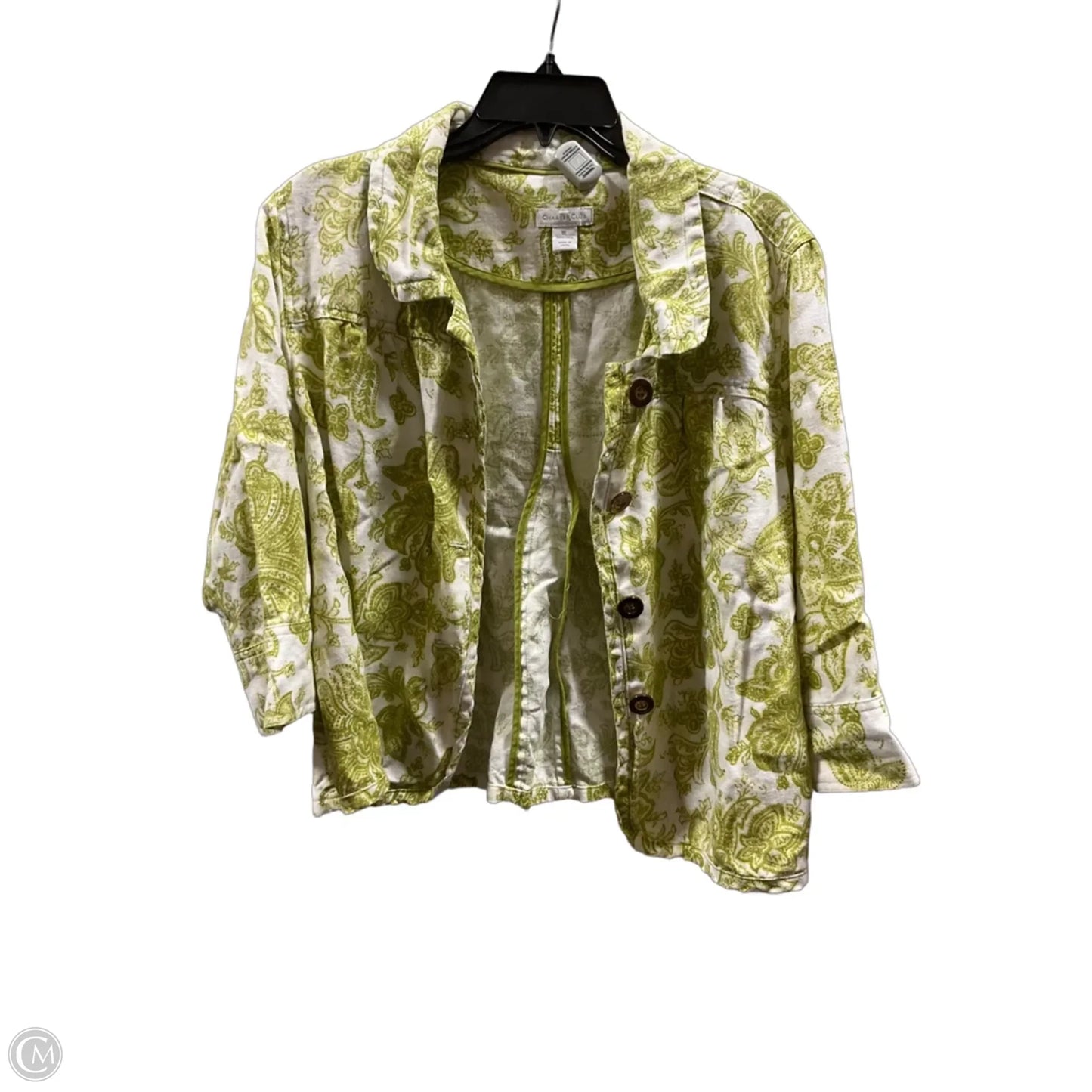 Jacket Other By Charter Club In Green, Size: Xl