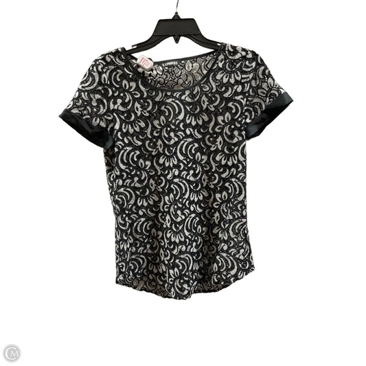 Top Short Sleeve By Express In Black, Size: Xs