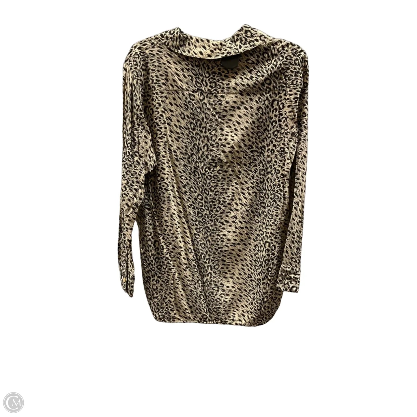 Blouse Long Sleeve By Cma In Animal Print, Size: M