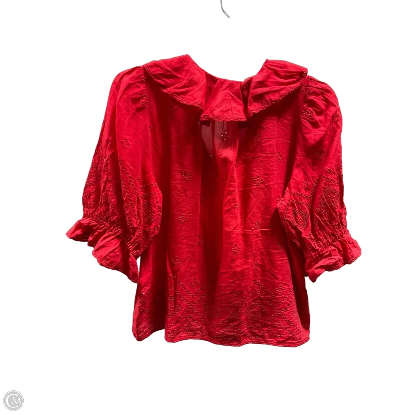 Top Short Sleeve By Madewell In Red, Size: M