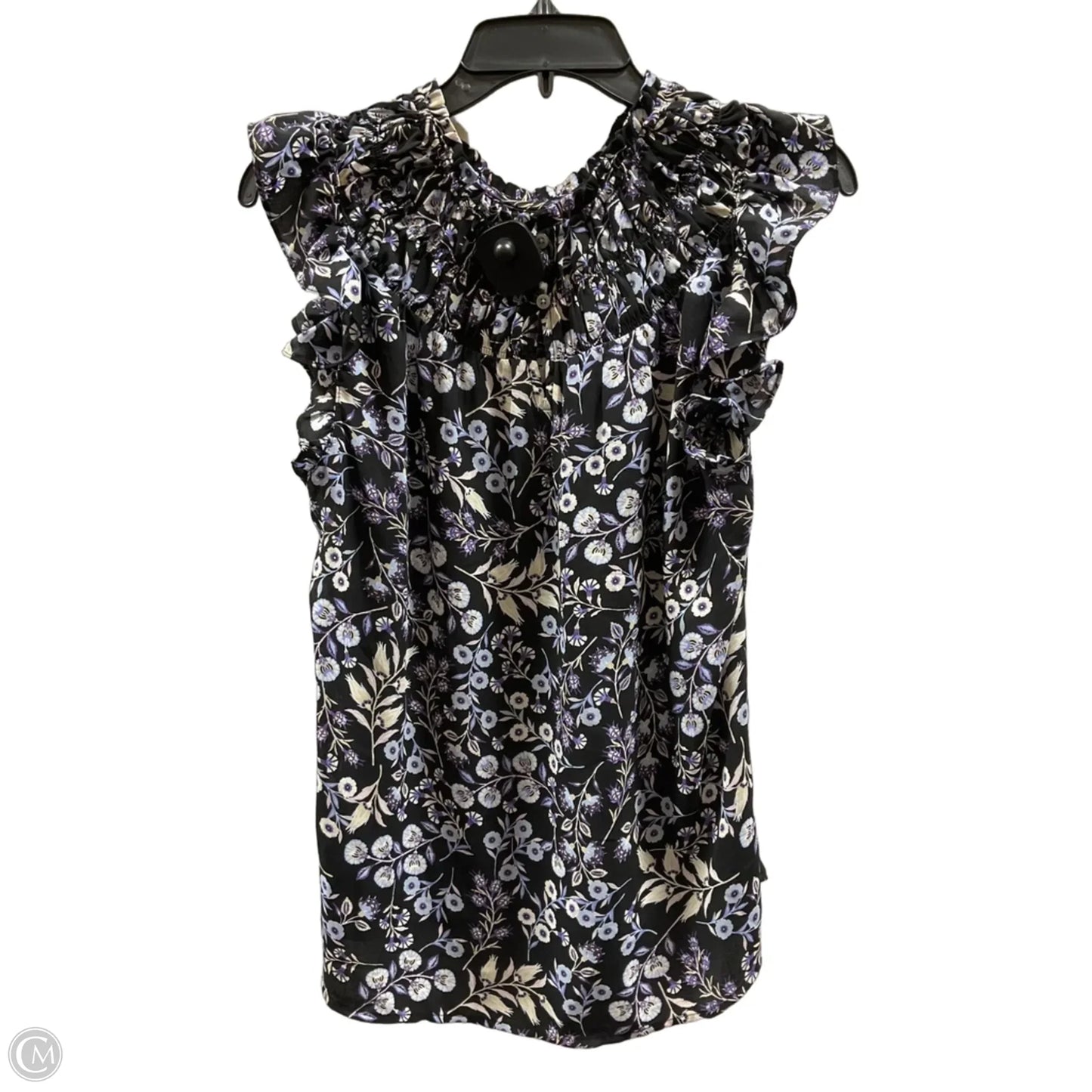 Top Short Sleeve By Loft In Purple, Size: M