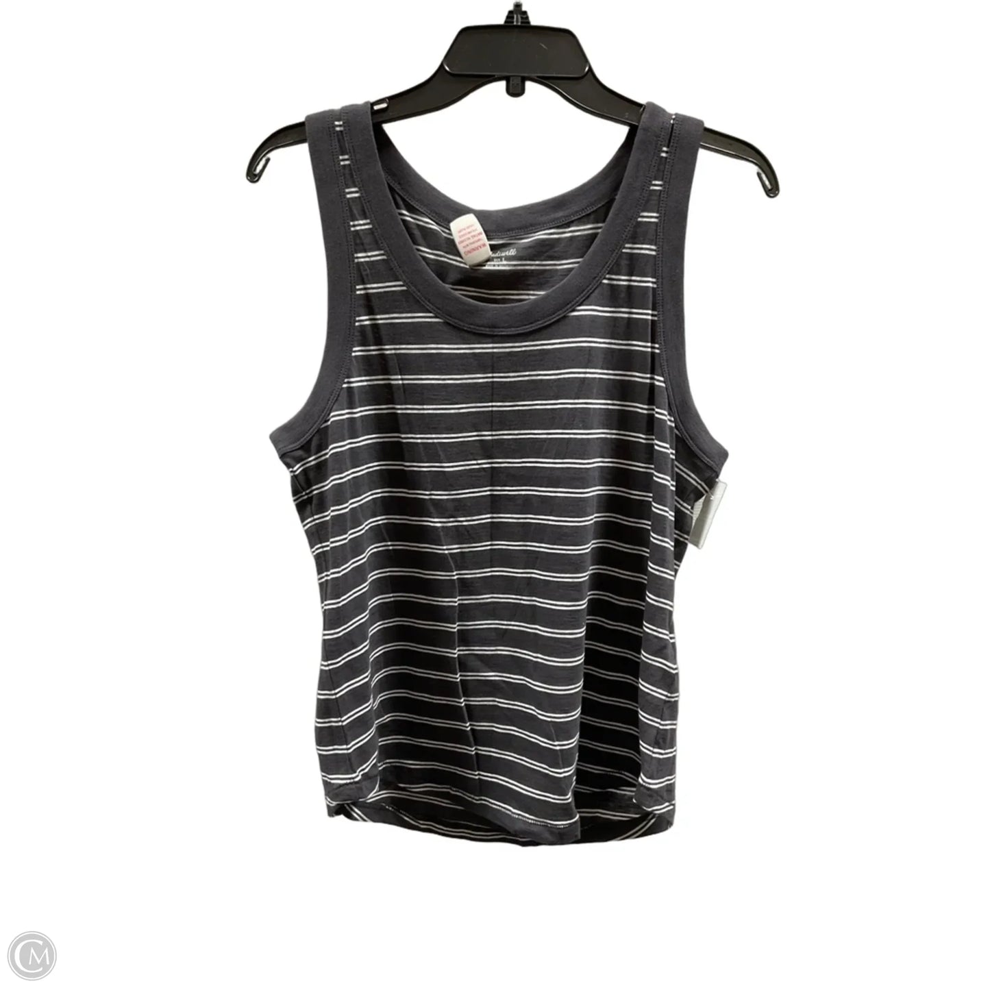 Top Sleeveless Basic By Madewell In Striped Pattern, Size: L