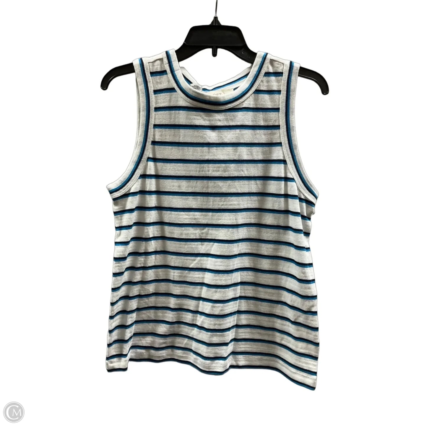 Top Sleeveless Basic By Loft In Striped Pattern, Size: M