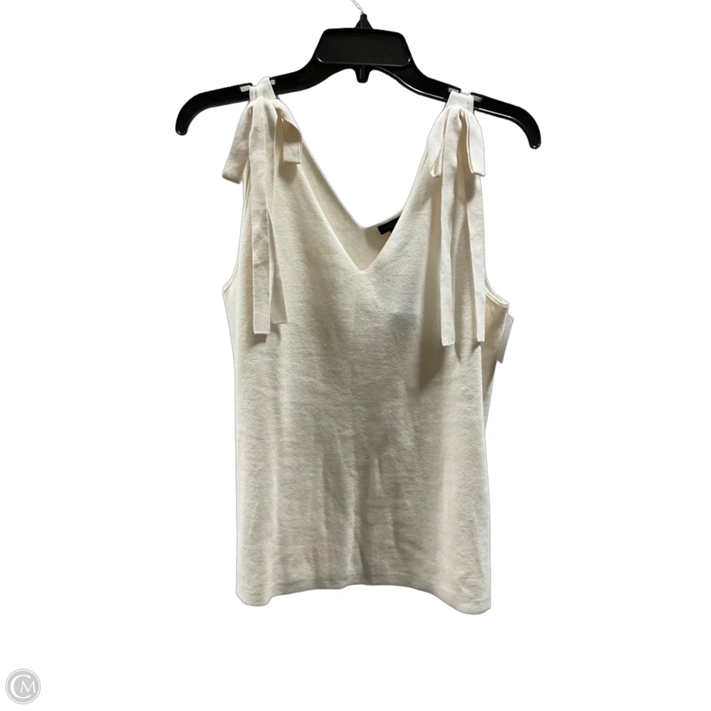 Top Sleeveless By Ann Taylor In Cream, Size: L